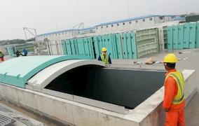 上海市白龙港污水厂罩盖